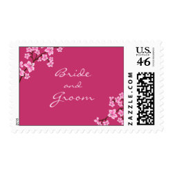 Cherry Blossom Wedding Stamps