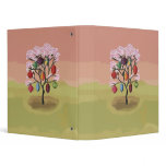 Cherry Blossom with oriental paper lanterns Vinyl Binder
