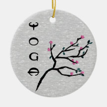 Cherry Blossom - Yoga Decor Christmas Ornament