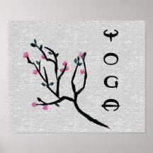 Cherry Blossom - Yoga Poster