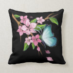 Cherry Blossoms and Butterflies American MoJo Pillows
