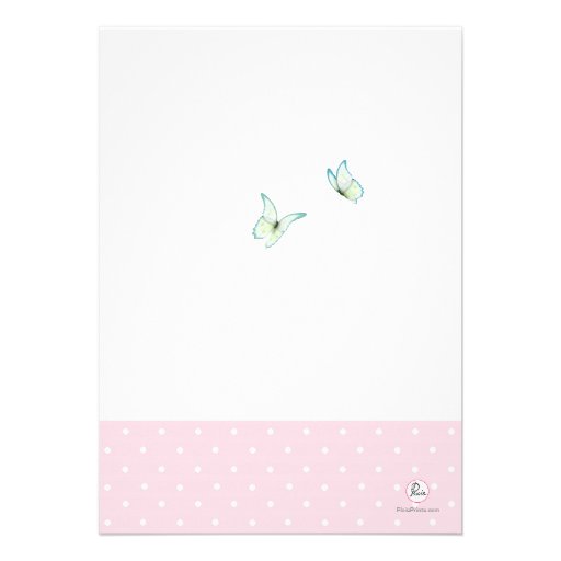 Cherry Blossoms and Butterflies Invitation