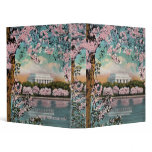 Cherry Blossoms and Lincoln Memorial Binder
