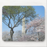 Cherry Blossoms and Washington Monument Mousepad