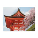Cherry blossoms at Kiyomizudera postcard