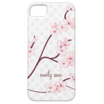 Cherry Blossoms Branch on Polka Dots casemate cases