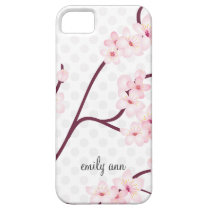 Cherry Blossoms Branch on Polka Dots casemate cases