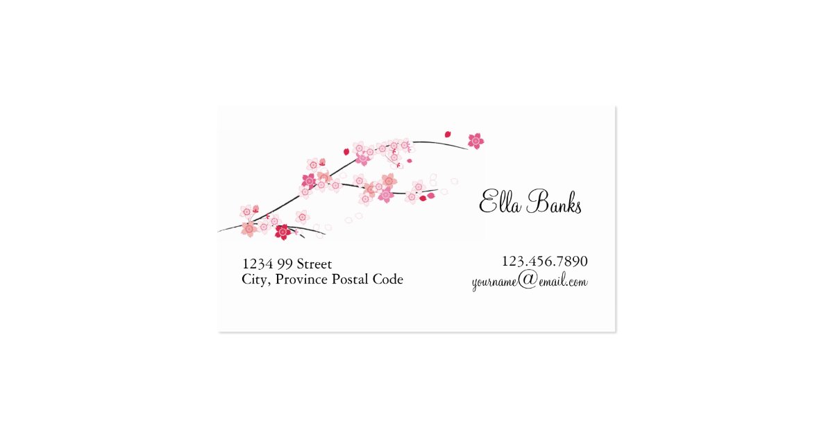 Cherry Blossoms Business Card 