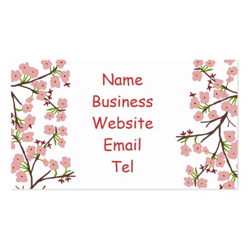 cherry_blossoms business cards