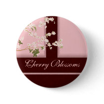 Cherry Blossoms Button