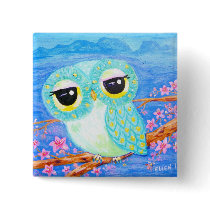 Cherry Blossoms Button