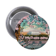 Cherry Blossoms Button