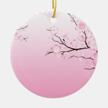 Cherry Blossoms Christmas Tree Ornaments