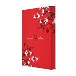 Cherry Blossoms Double Happiness Chinese Wedding canvas prints