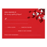 Cherry Blossoms Double Happiness Chinese Wedding invitations