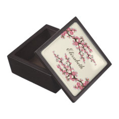 Cherry Blossoms Gift/Trinket Box (rose pink) Premium Keepsake Boxes