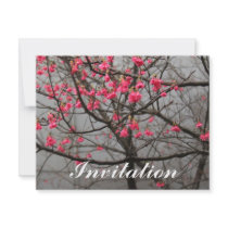 Cherry Blossoms Personalized Invitations