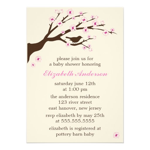 Cherry Blossoms Invitations
