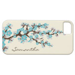 Cherry Blossoms iPhone 5 Case-Mate Case (aqua)