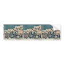 Cherry blossoms of Yoshiwara by Andō, Hiroshige Uk bumper stickers