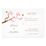 Cherry Blossoms on white RSVP Personalized Invitations