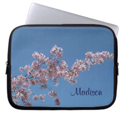Cherry Blossoms Personalized Laptop Bag electronicsbag