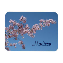 Cherry Blossoms Personalized Magnet premiumfleximagnet