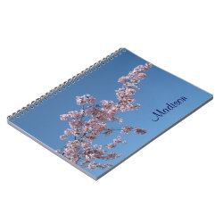 Cherry Blossoms Personalized Notebook notebook