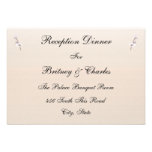 Cherry Blossoms reception card Custom Invitation