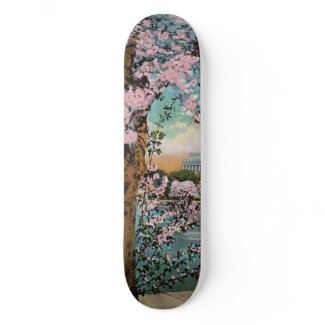 Cherry Blossoms Skate Board skateboard
