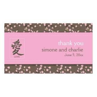 Cherry Blossoms Wedding Favor Tag profilecard