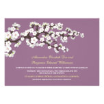 Cherry Blossoms Wedding Invitation (lavender)