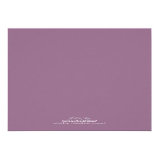 Cherry Blossoms Wedding Invitation (lavender)