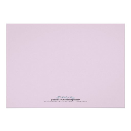 Cherry Blossoms Wedding Invitation (lilac)