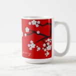 Cherry Blossoms White Sakuras Flowers Zen Mug