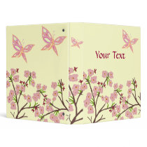 Cherry_blossoms with butterflies binder