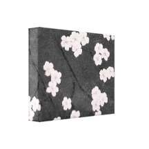 Cherry Blossoms Wrapped Canvas Print