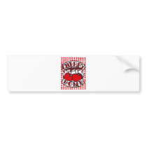 Cherry bomb design bumper stickers