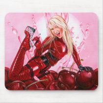 Cherry Bomb! Mousepad by mcalandra Cherry Bomb! Mousepad