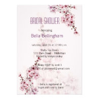 Cherry Branch Bridal Shower Invitation