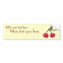 Cherry Bumper Sticker bumper stickers