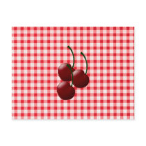 Cherry Bunch Recipe Card postcards