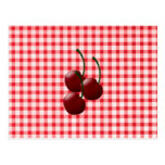 Cherry Bunch Recipe Card Postcard