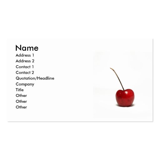 cherry business cards (front side)