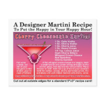 Cherry Cheesecake Martini Recipe Postcard