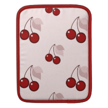 Cherry cherries pink pattern iPad / iPad 2 sleeve Sleeve For iPads