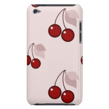 Cherry cherries pink pattern kawaii foodie cute iPod touch cover