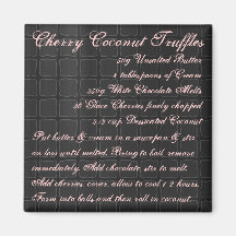 Cherry Coconut Truffles Recipe Magnet silk