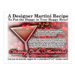Cherry Cola Martini Recipe Postcard