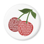 Cherry Complete Pi Refrigerator Magnet